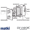 Matki EX05 X Elixir EX05 X Modern Cross Concealed Thermostatic Shower Dimension